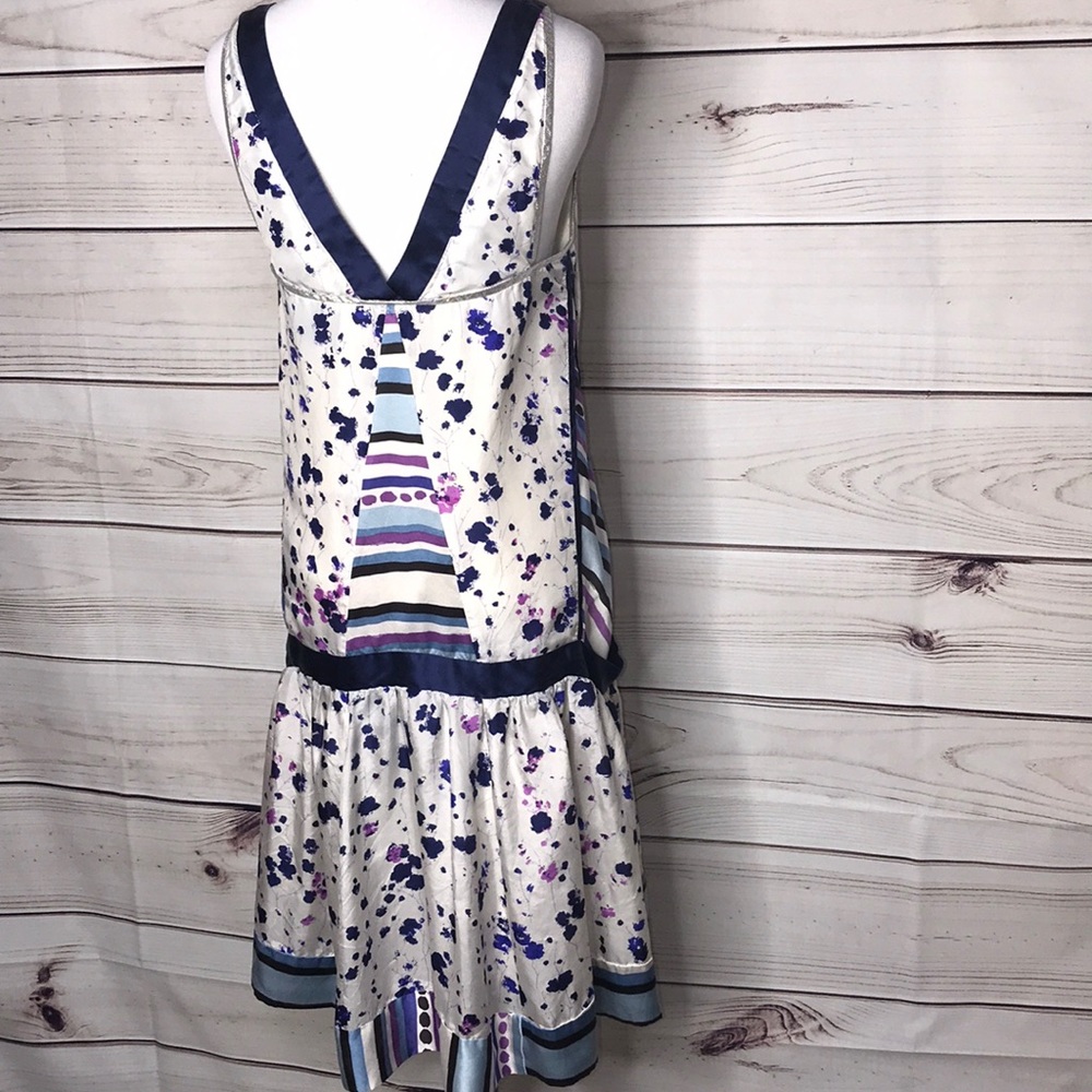 Mint 100% Silk Patchwork Dress 8 - image 4